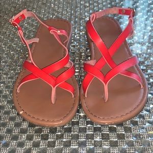 Red sandals